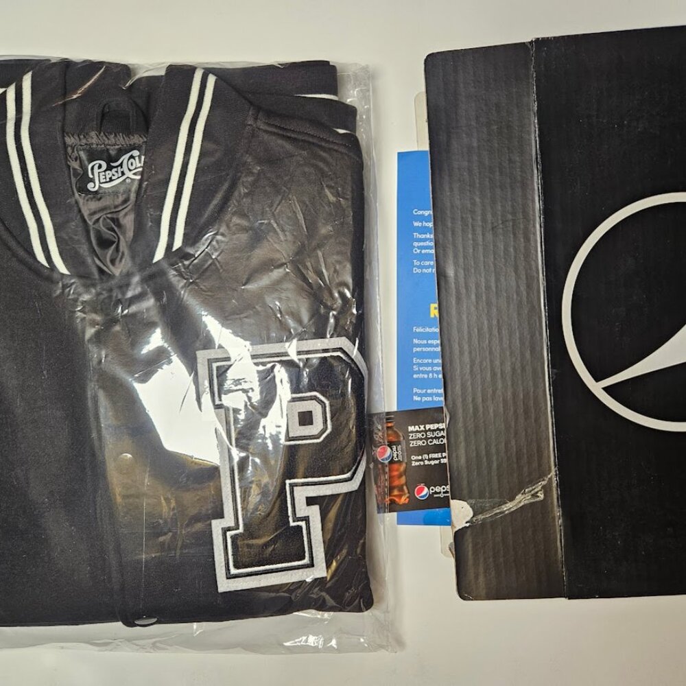 Pepsi Zero Varsity Jacket NIB with original  paperwork and box